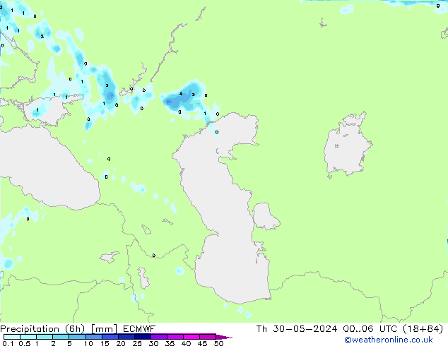 Z500/Rain (+SLP)/Z850 ECMWF czw. 30.05.2024 06 UTC