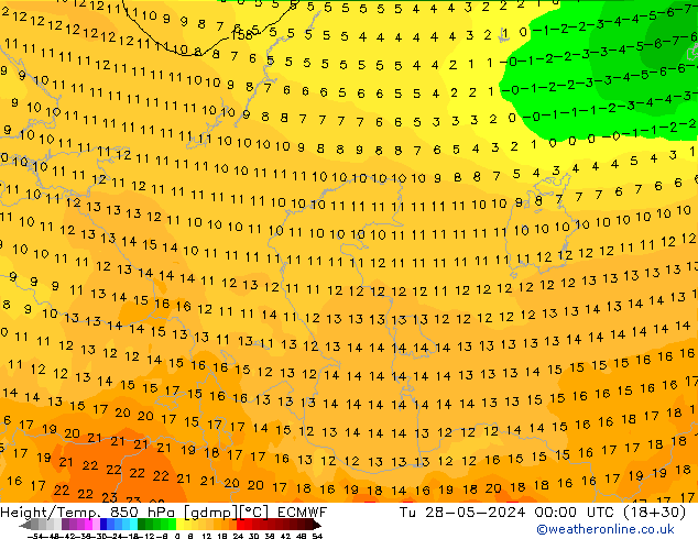 Z500/Rain (+SLP)/Z850 ECMWF mar 28.05.2024 00 UTC