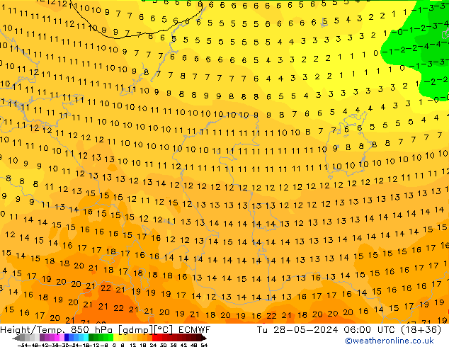 Z500/Rain (+SLP)/Z850 ECMWF Tu 28.05.2024 06 UTC