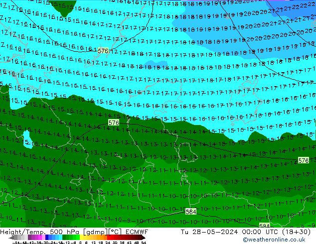 Z500/Rain (+SLP)/Z850 ECMWF mar 28.05.2024 00 UTC