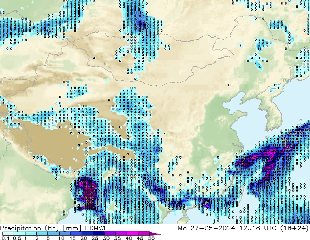 Z500/Regen(+SLP)/Z850 ECMWF ma 27.05.2024 18 UTC