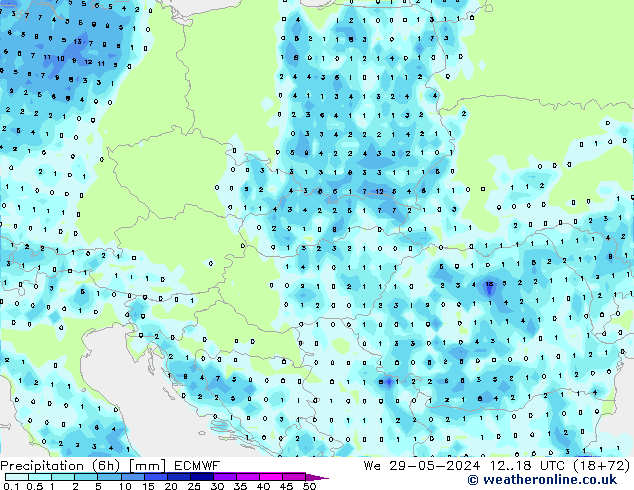 Z500/Rain (+SLP)/Z850 ECMWF Mi 29.05.2024 18 UTC