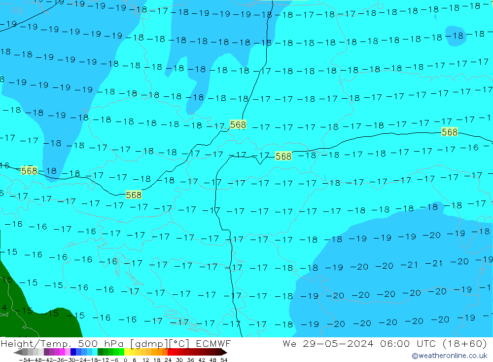 Z500/Rain (+SLP)/Z850 ECMWF śro. 29.05.2024 06 UTC