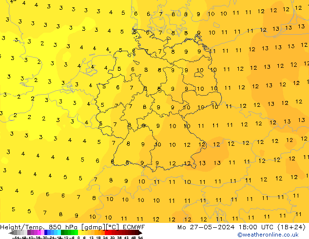 Z500/Rain (+SLP)/Z850 ECMWF Seg 27.05.2024 18 UTC