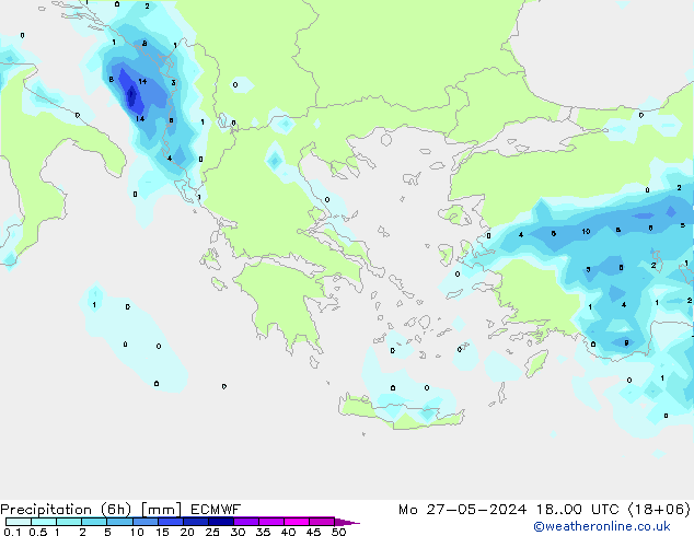 Z500/Rain (+SLP)/Z850 ECMWF lun 27.05.2024 00 UTC