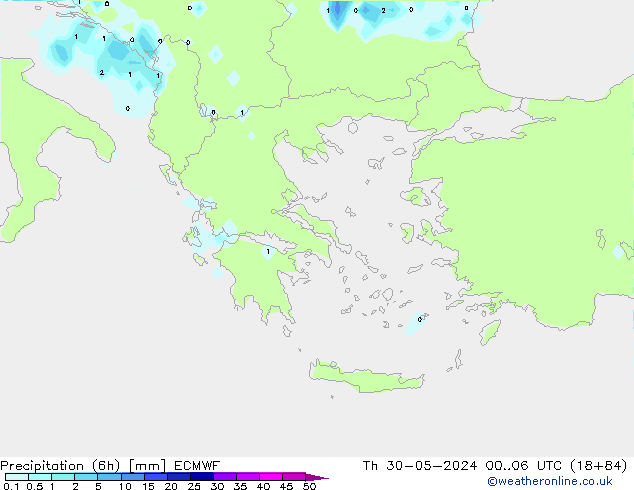 Z500/Rain (+SLP)/Z850 ECMWF Qui 30.05.2024 06 UTC