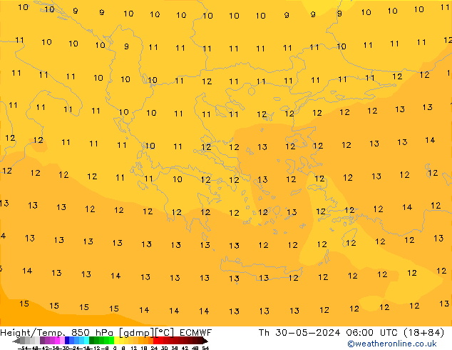 Z500/Rain (+SLP)/Z850 ECMWF Qui 30.05.2024 06 UTC