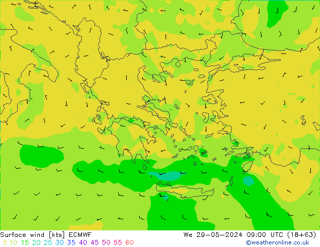  10 m ECMWF  29.05.2024 09 UTC