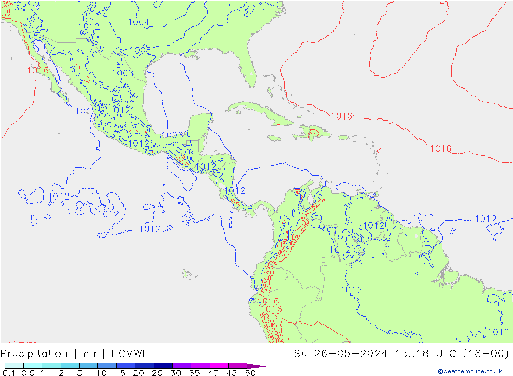 opad ECMWF nie. 26.05.2024 18 UTC