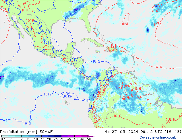 Neerslag ECMWF ma 27.05.2024 12 UTC