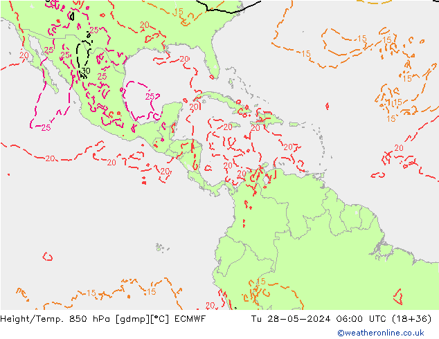 Z500/Rain (+SLP)/Z850 ECMWF Tu 28.05.2024 06 UTC