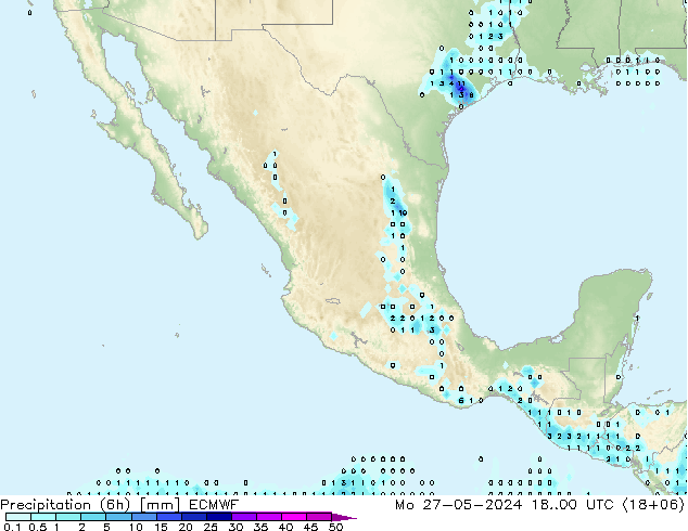 Z500/Rain (+SLP)/Z850 ECMWF Po 27.05.2024 00 UTC