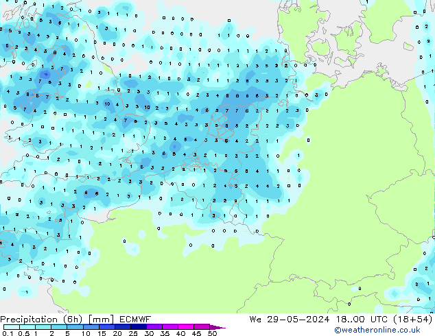 Z500/Rain (+SLP)/Z850 ECMWF ср 29.05.2024 00 UTC