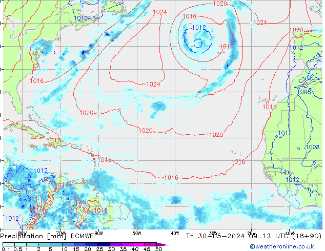 Yağış ECMWF Per 30.05.2024 12 UTC
