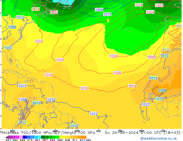 Thck 700-1000 hPa ECMWF Dom 26.05.2024 21 UTC