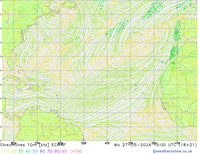 Rüzgar 10m ECMWF Pzt 27.05.2024 15 UTC