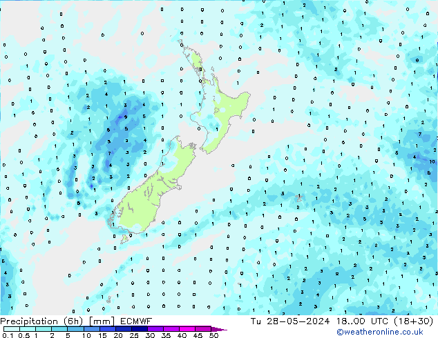 Z500/Rain (+SLP)/Z850 ECMWF  28.05.2024 00 UTC