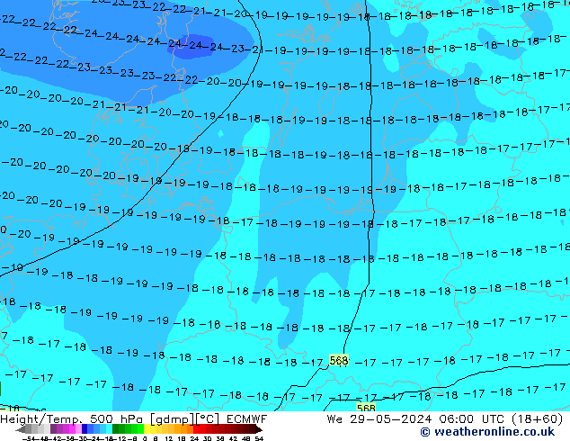 Z500/Rain (+SLP)/Z850 ECMWF ср 29.05.2024 06 UTC