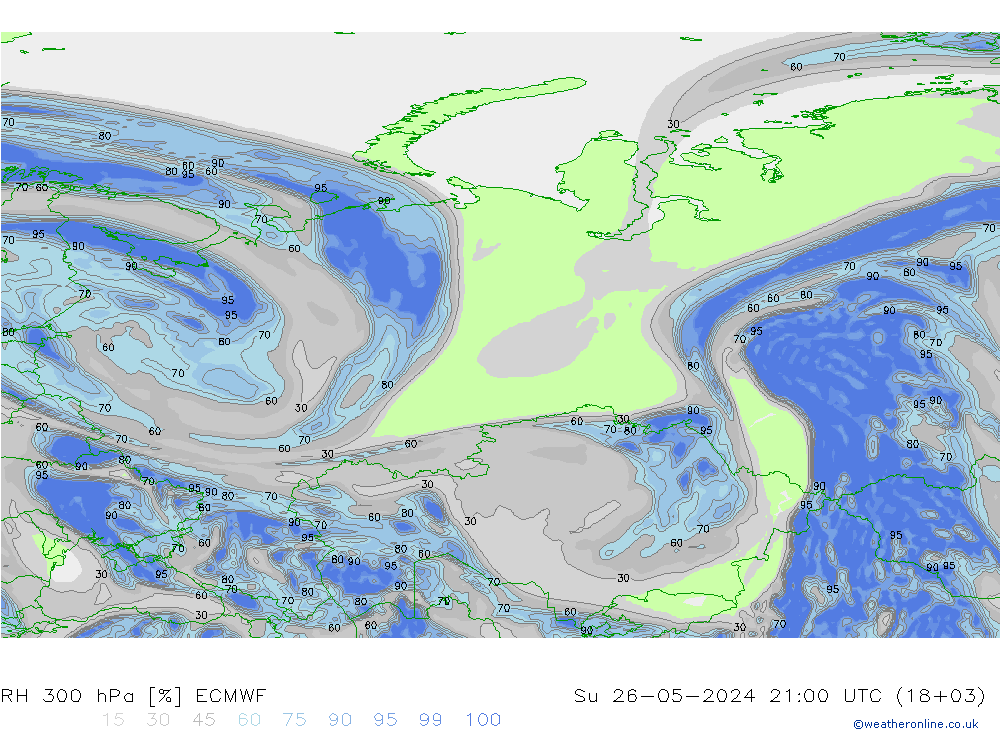 300 hPa Nispi Nem ECMWF Paz 26.05.2024 21 UTC