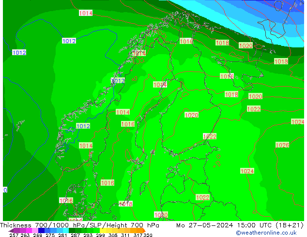 Thck 700-1000 hPa ECMWF Seg 27.05.2024 15 UTC