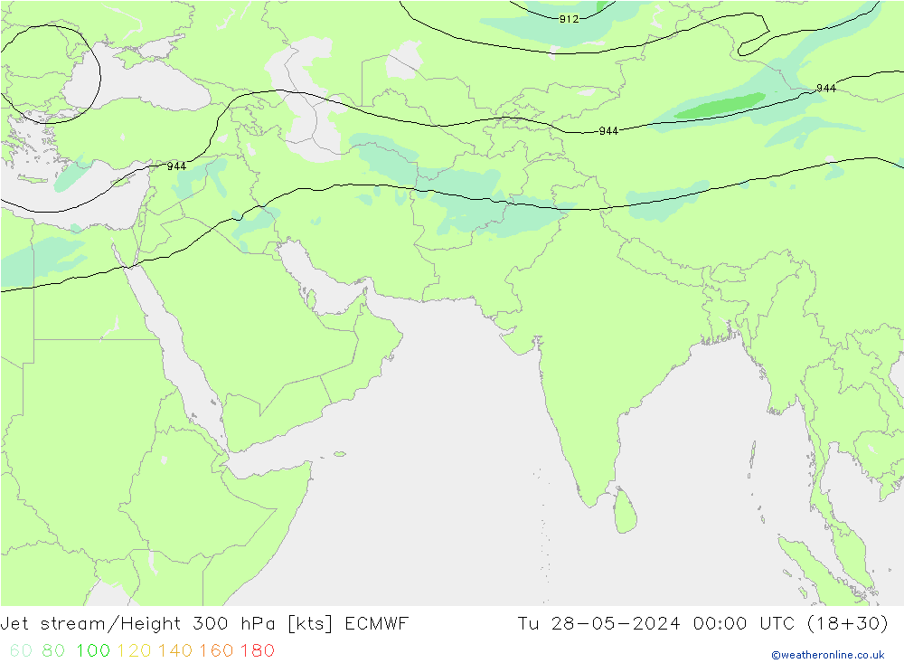 Corrente a getto ECMWF mar 28.05.2024 00 UTC