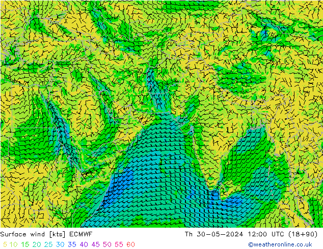  10 m ECMWF  30.05.2024 12 UTC