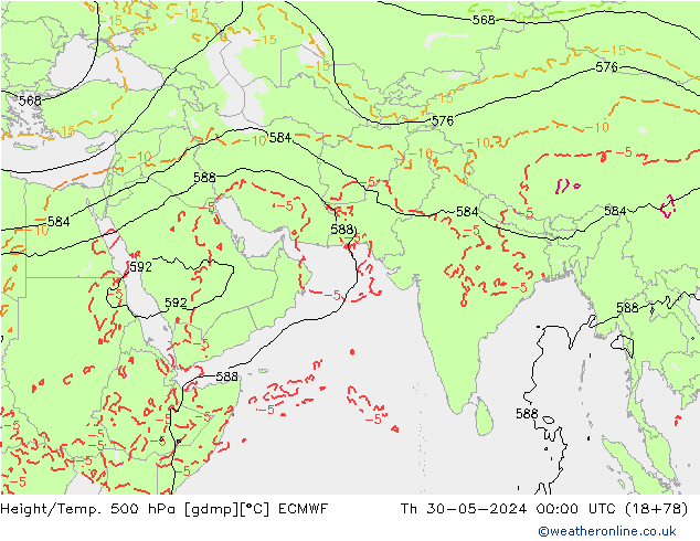 Z500/Regen(+SLP)/Z850 ECMWF do 30.05.2024 00 UTC