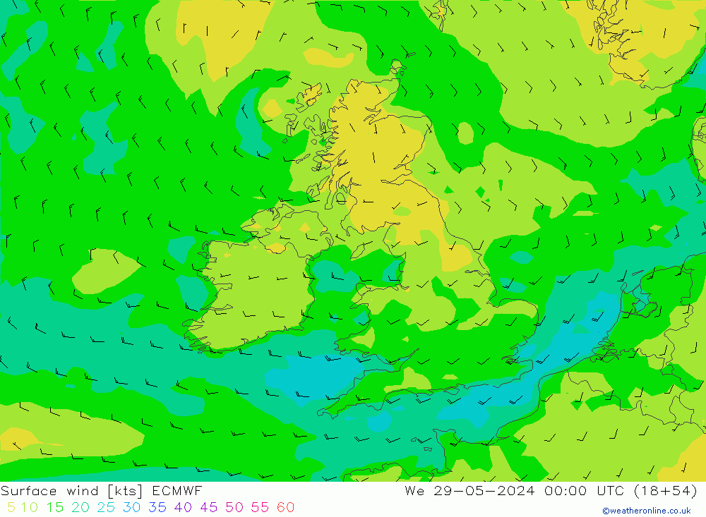  10 m ECMWF  29.05.2024 00 UTC