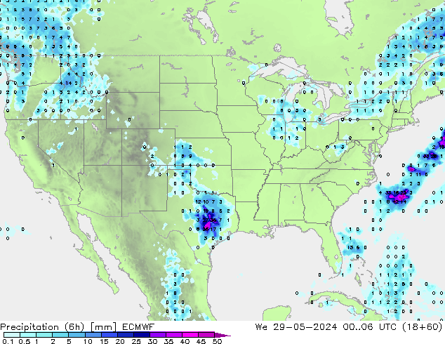 Z500/Rain (+SLP)/Z850 ECMWF mié 29.05.2024 06 UTC