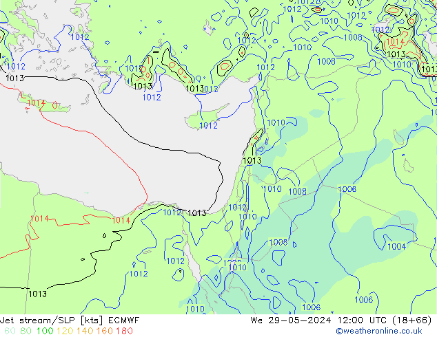 Polarjet/Bodendruck ECMWF Mi 29.05.2024 12 UTC