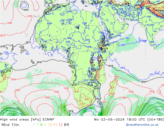 High wind areas ECMWF Seg 03.06.2024 18 UTC