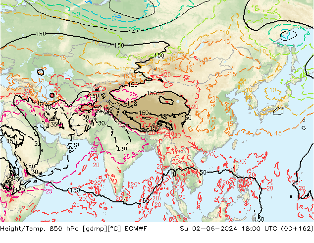 Z500/Rain (+SLP)/Z850 ECMWF Ne 02.06.2024 18 UTC