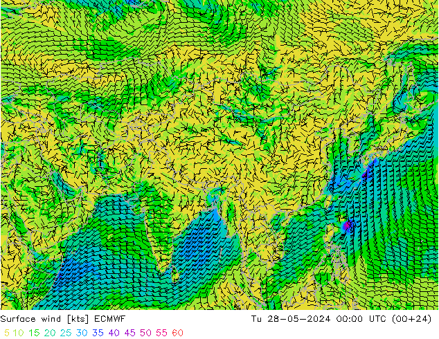  10 m ECMWF  28.05.2024 00 UTC