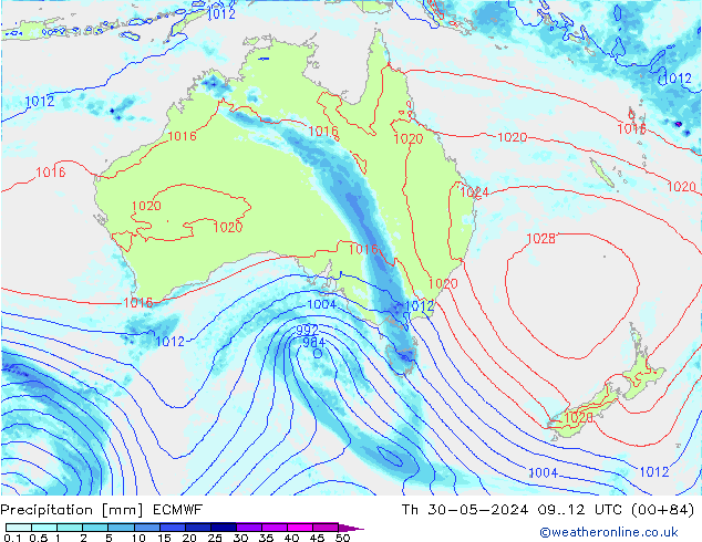 Precipitación ECMWF jue 30.05.2024 12 UTC