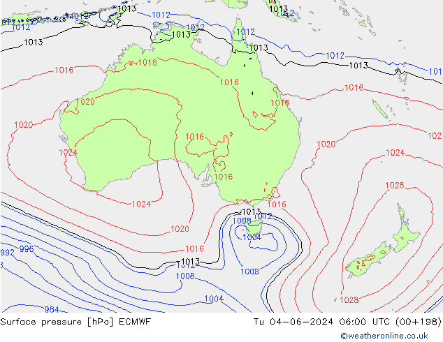 pression de l'air ECMWF mar 04.06.2024 06 UTC