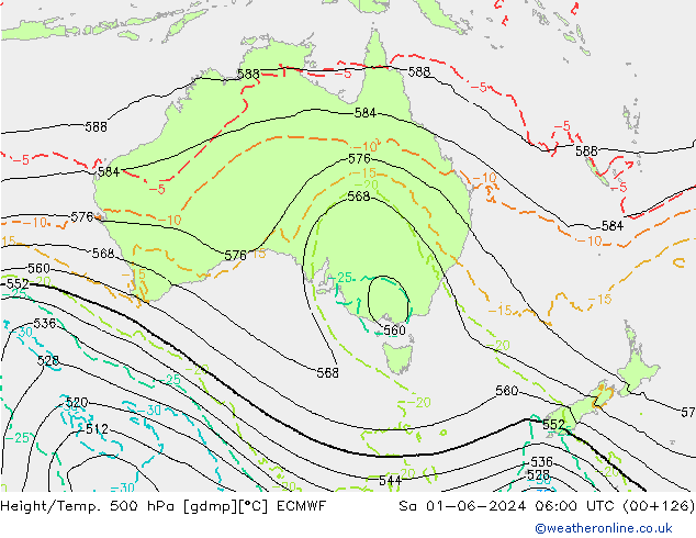 Z500/Rain (+SLP)/Z850 ECMWF so. 01.06.2024 06 UTC