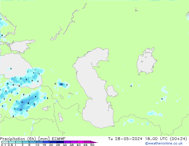 Z500/Rain (+SLP)/Z850 ECMWF Út 28.05.2024 00 UTC