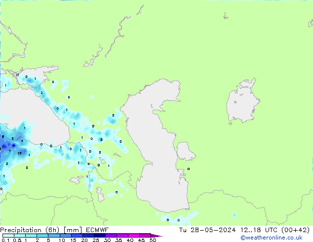 Z500/Rain (+SLP)/Z850 ECMWF mar 28.05.2024 18 UTC