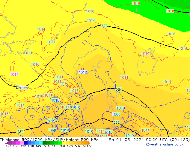 Thck 500-1000hPa ECMWF so. 01.06.2024 00 UTC