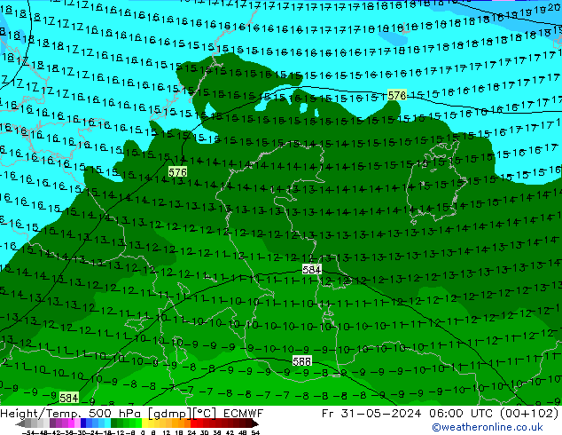 Z500/Rain (+SLP)/Z850 ECMWF pt. 31.05.2024 06 UTC