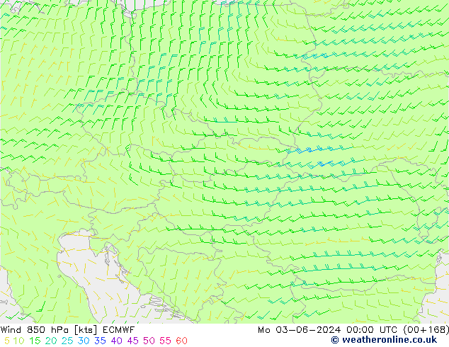 Wind 850 hPa ECMWF Mo 03.06.2024 00 UTC