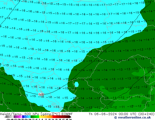 Z500/Rain (+SLP)/Z850 ECMWF Th 06.06.2024 00 UTC