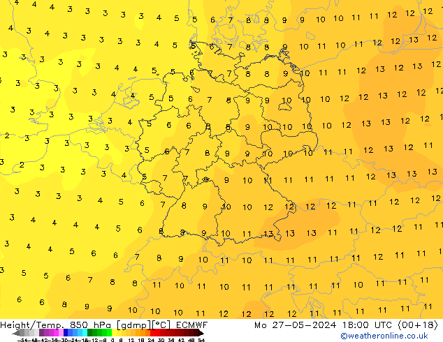 Z500/Regen(+SLP)/Z850 ECMWF ma 27.05.2024 18 UTC