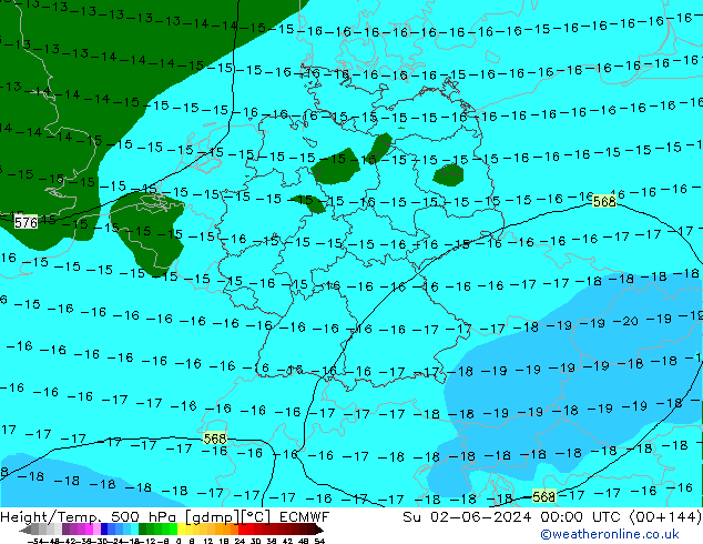 Z500/Rain (+SLP)/Z850 ECMWF Ne 02.06.2024 00 UTC