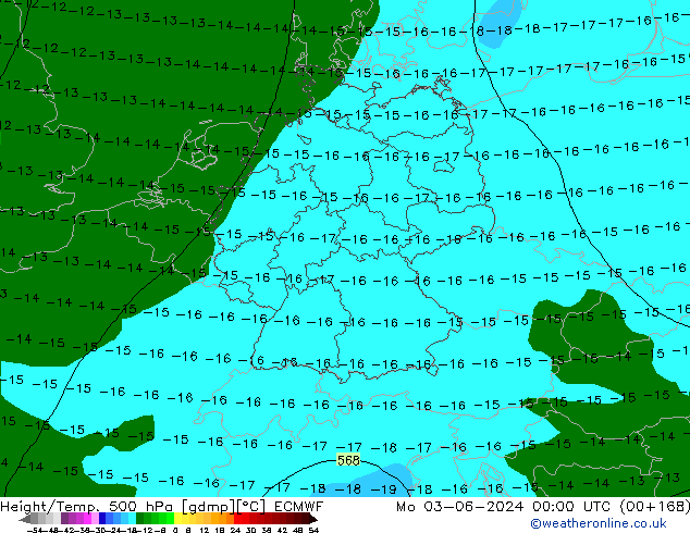 Z500/Rain (+SLP)/Z850 ECMWF lun 03.06.2024 00 UTC