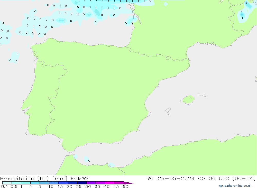 Z500/Rain (+SLP)/Z850 ECMWF  29.05.2024 06 UTC