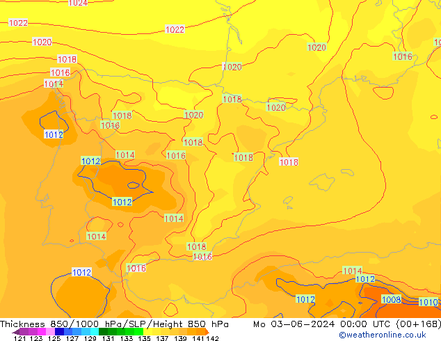 Thck 850-1000 hPa ECMWF  03.06.2024 00 UTC