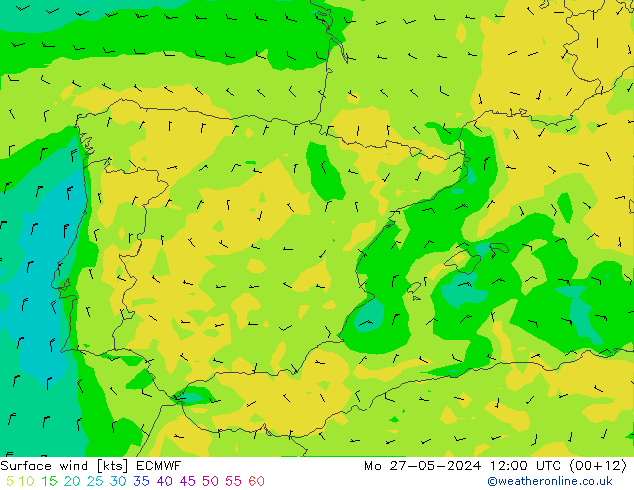  10 m ECMWF  27.05.2024 12 UTC