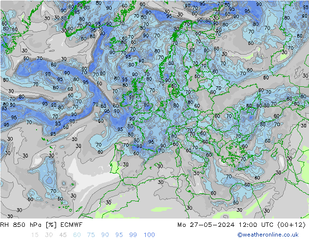 RV 850 hPa ECMWF ma 27.05.2024 12 UTC