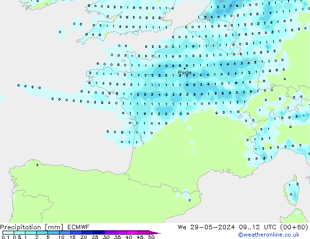 Yağış ECMWF Çar 29.05.2024 12 UTC